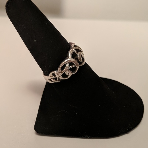 Silver Swirl Ring - Picture 2 of 4